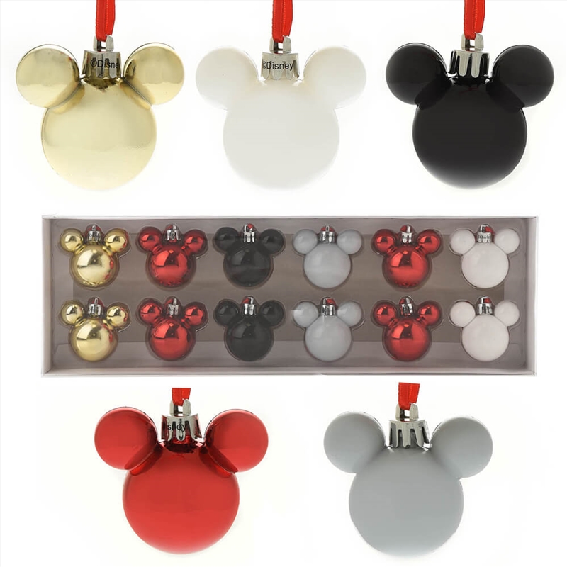 Mickey Christmas - Mini Baubles (Set Of 12)/Product Detail/Decor