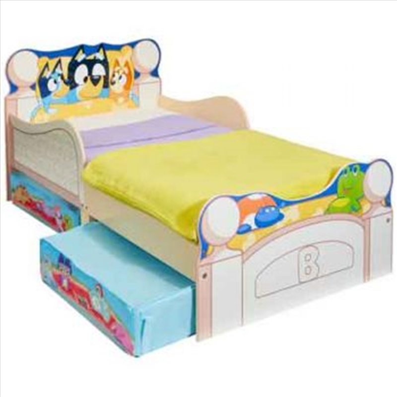 Bluey Wooden Toddler Bed with Underbed Storage Buy Online