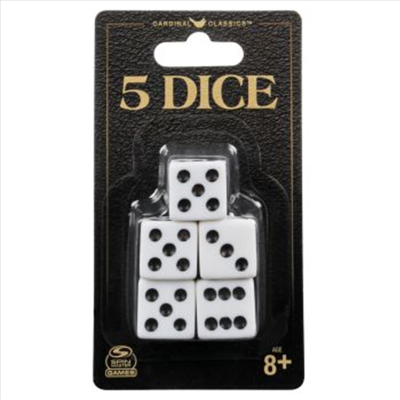 Classic Games Pack of 5 Dice REFRESH/Product Detail/Board Games