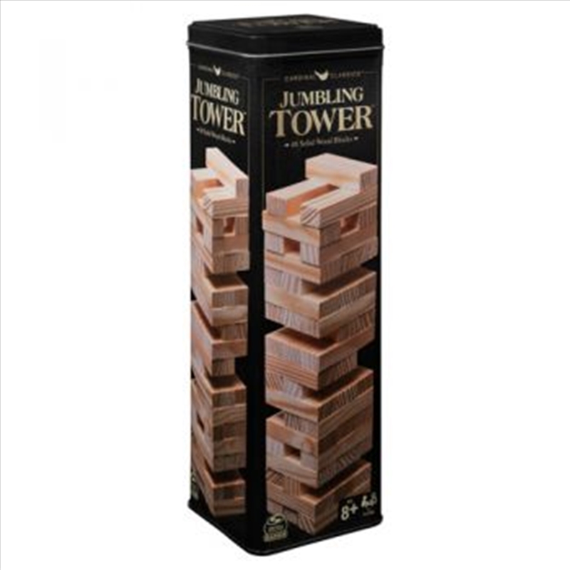Classic 48pce Wooden Tumbling Tower in Tin/Product Detail/Games