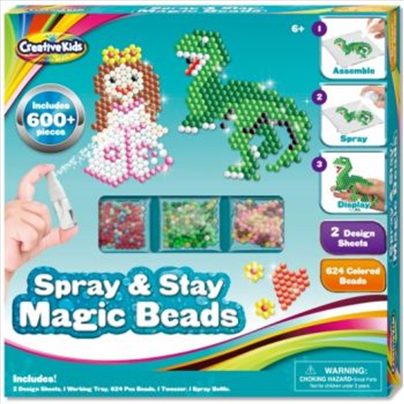 Creative Kids - Dinosaur & Princess Spray & Stay Magic Beads/Product Detail/Toys