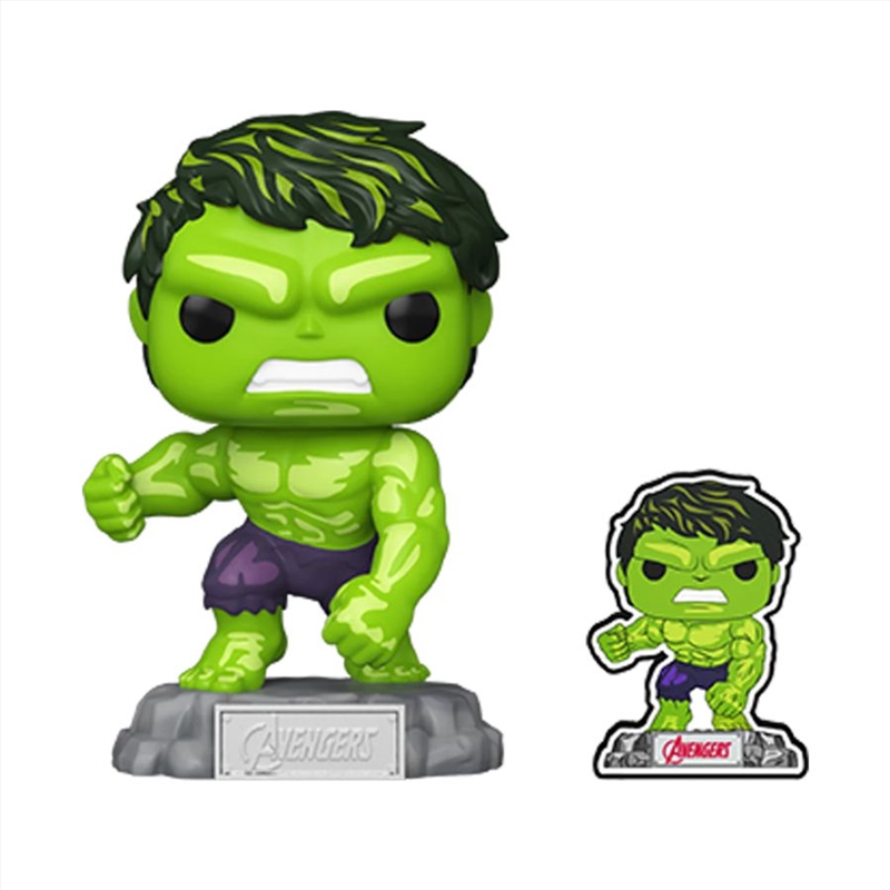 Avengers 60th - Hulk (Comic) with Pin US Exclusive Pop! Vinyl [RS]/Product Detail/Movies