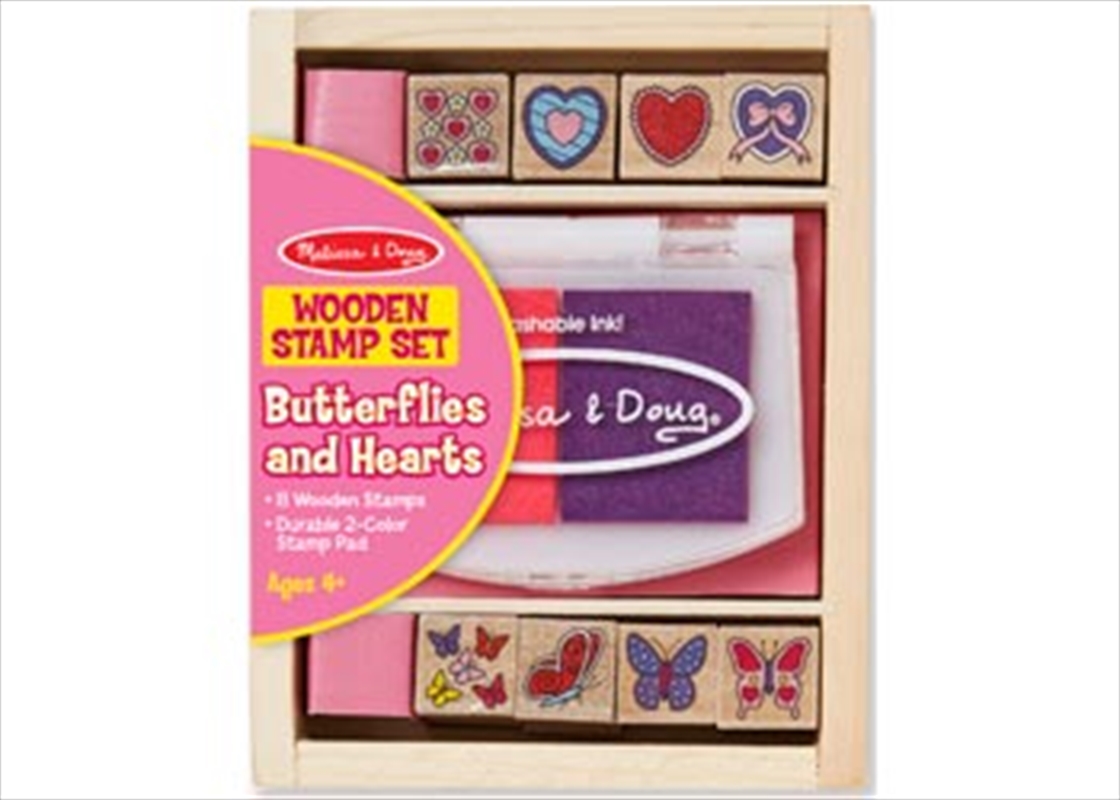 Butterfly And Hearts Stamp Set/Product Detail/Arts & Craft