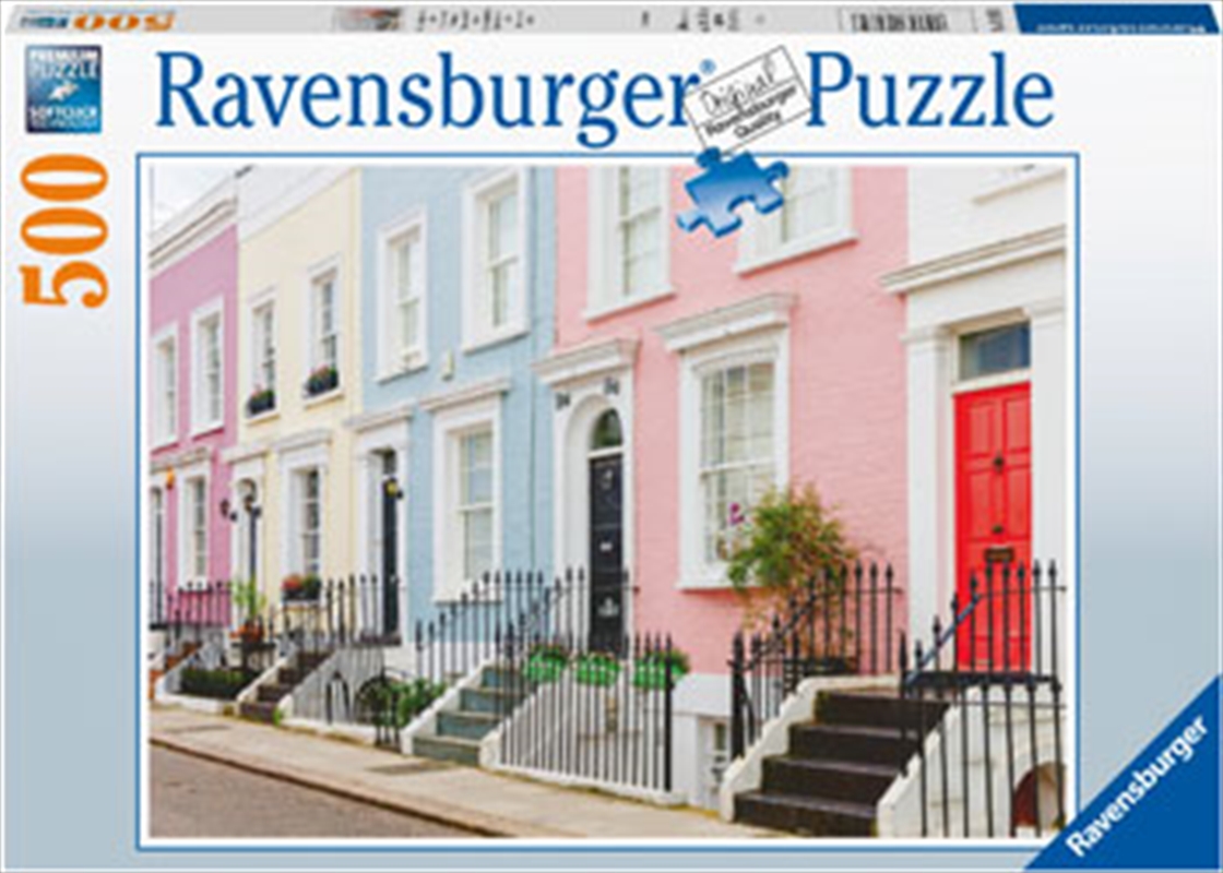 Colourful London Townhouses 500 Piece/Product Detail/Jigsaw Puzzles