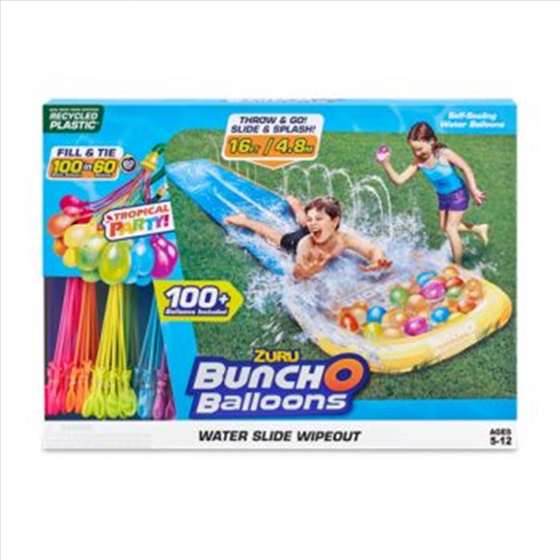 Zuru Bunch O Balloons Tropical Party Water Slide with 100  Water Balloons/Product Detail/Toys