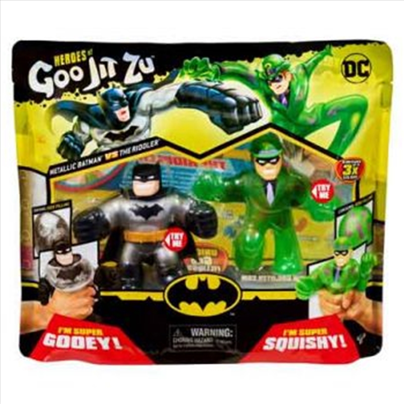 Heroes of Goo Jit Zu DC Series 1 Versus Pack - Metallic Batman vs Riddler/Product Detail/Toys