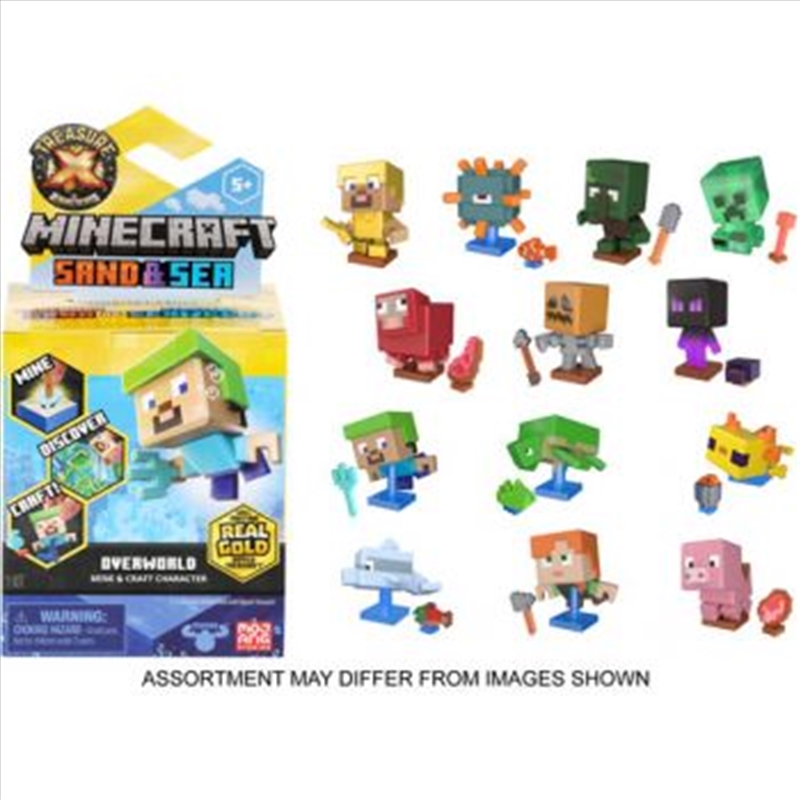 Treasure X Minecraft Series 3 Sand & Sea Single Pack assorted (Sent At Random)/Product Detail/Toys