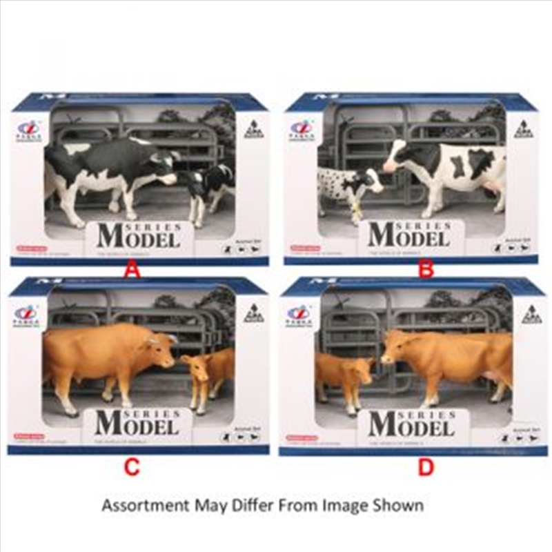 Farm Animals Cow with Calf with Accessories assorted (Sent At Random)/Product Detail/Toys