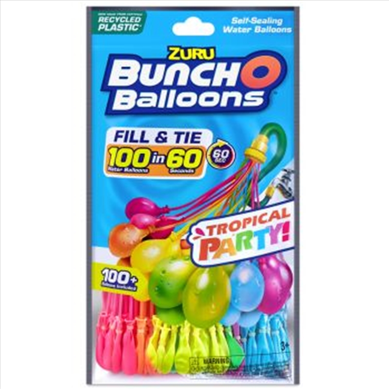 Zuru Bunch O Balloons Tropical Party 3pk   (Sent At Random)/Product Detail/Toys