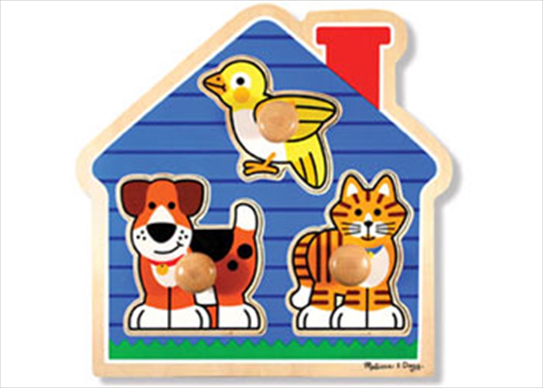 House Pets Knob Puzzle - 3pc/Product Detail/Jigsaw Puzzles