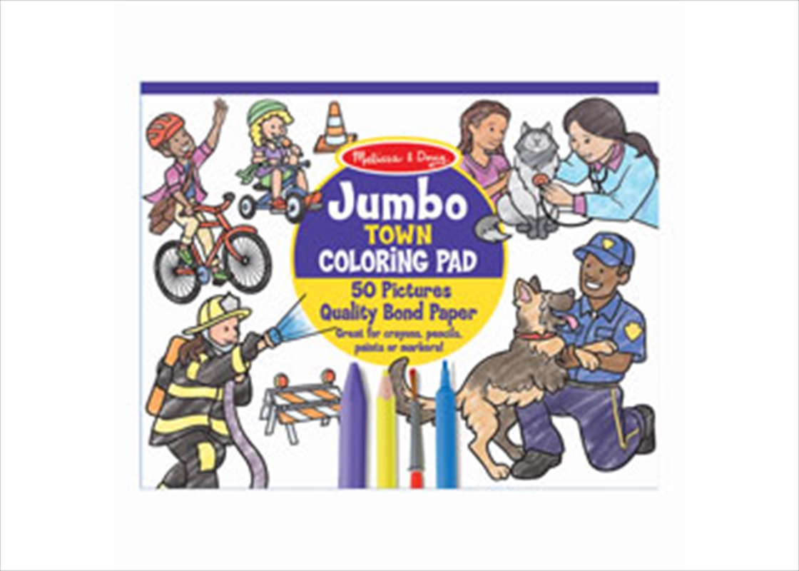 Jumbo Colouring Pad - Town/Product Detail/Arts & Craft
