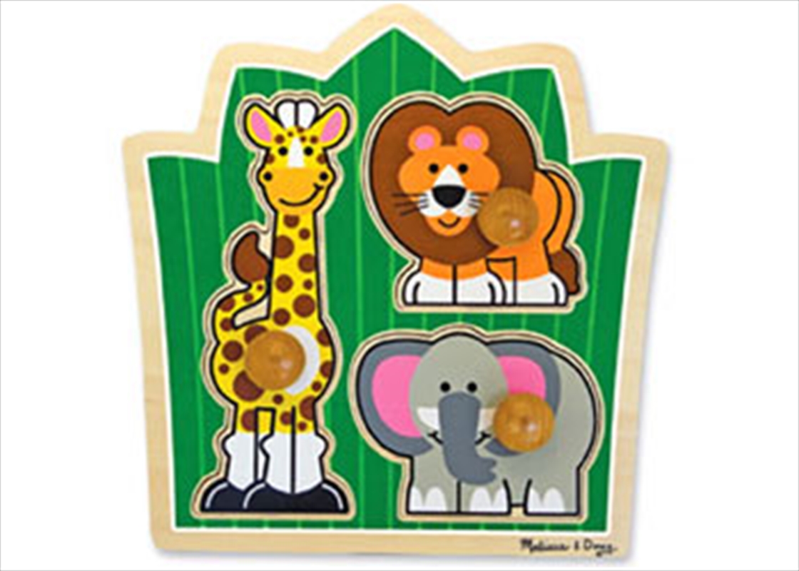 Jungle Friends Knob Puzzle - 3 Piece/Product Detail/Jigsaw Puzzles