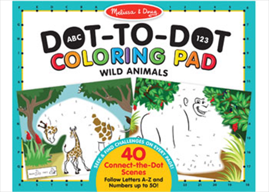 ABC 123 Dot-to-Dot Colouring Pad – Wild Animals/Product Detail/Toys