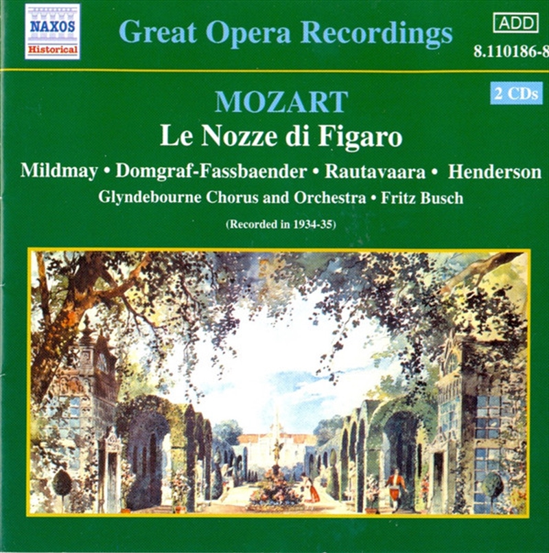 Mozart: Le Nozze Di Figaro 1935/Product Detail/Classical