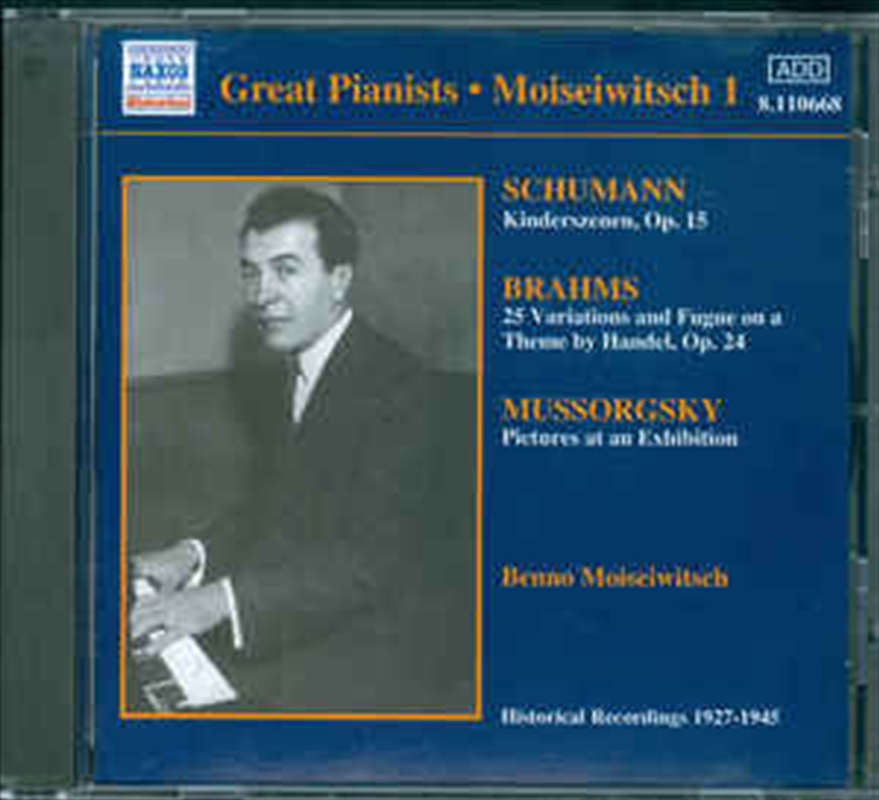Moisewitsch: Solo Recordings 1/Product Detail/Classical