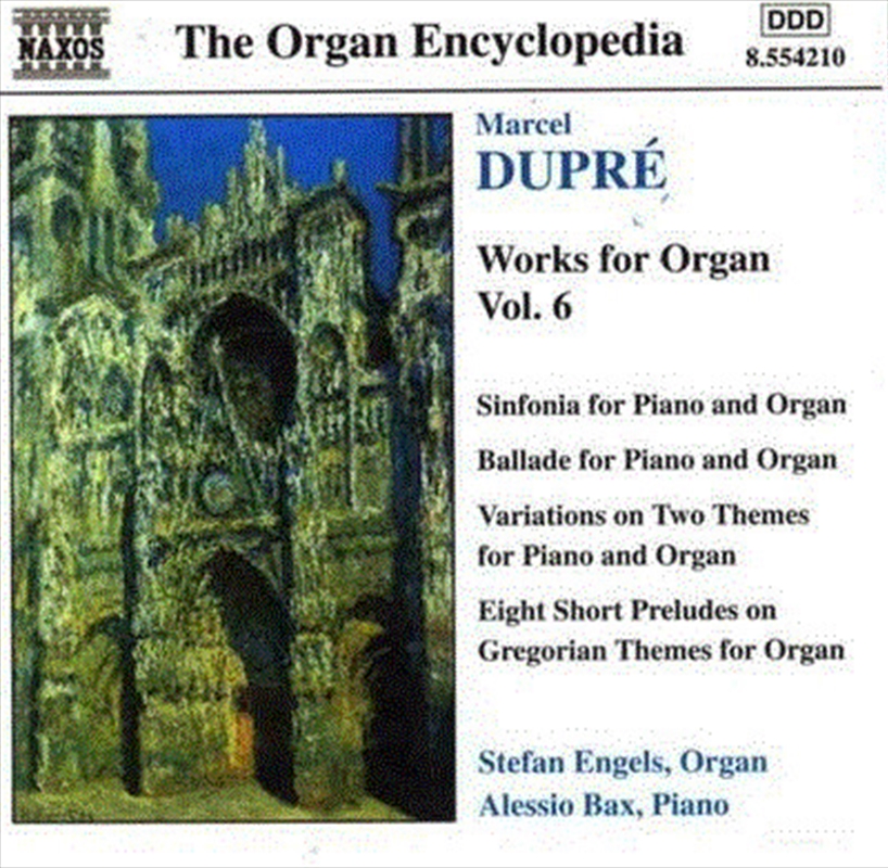 Dupre: Organ & Piano Works Vol6/Product Detail/Classical