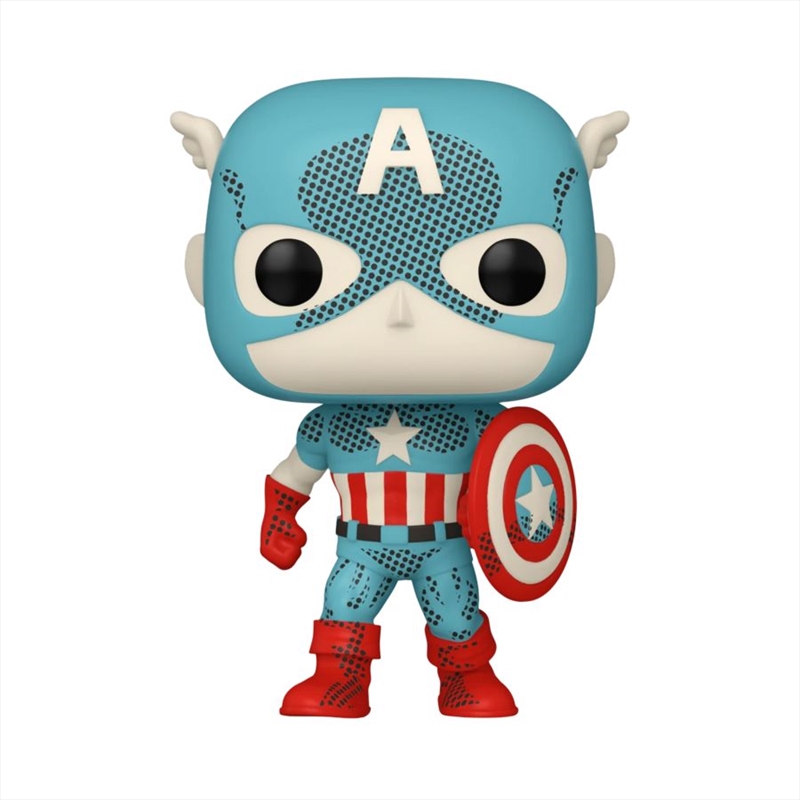 Marvel Comics: D100 - Captain America Retro Reimagined Pop! Vinyl [RS]/Product Detail/Standard Pop Vinyl