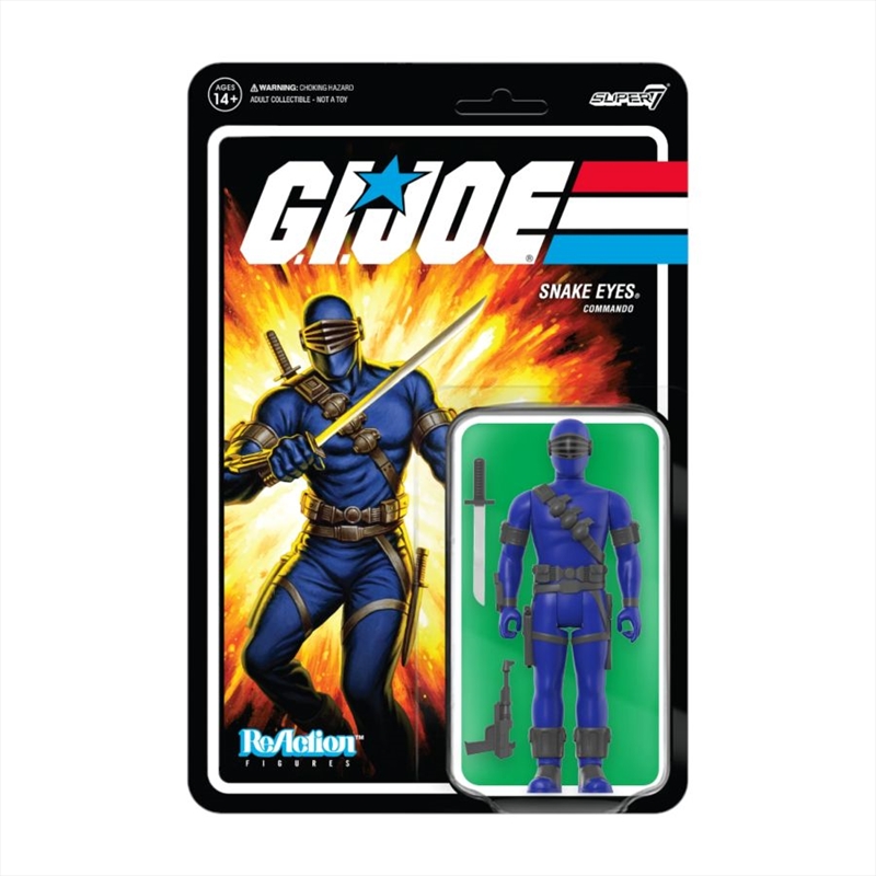 G.I. Joe - Snake Eyes (Cartoon V2) ReAction 3.75" Action Figure/Product Detail/Figurines