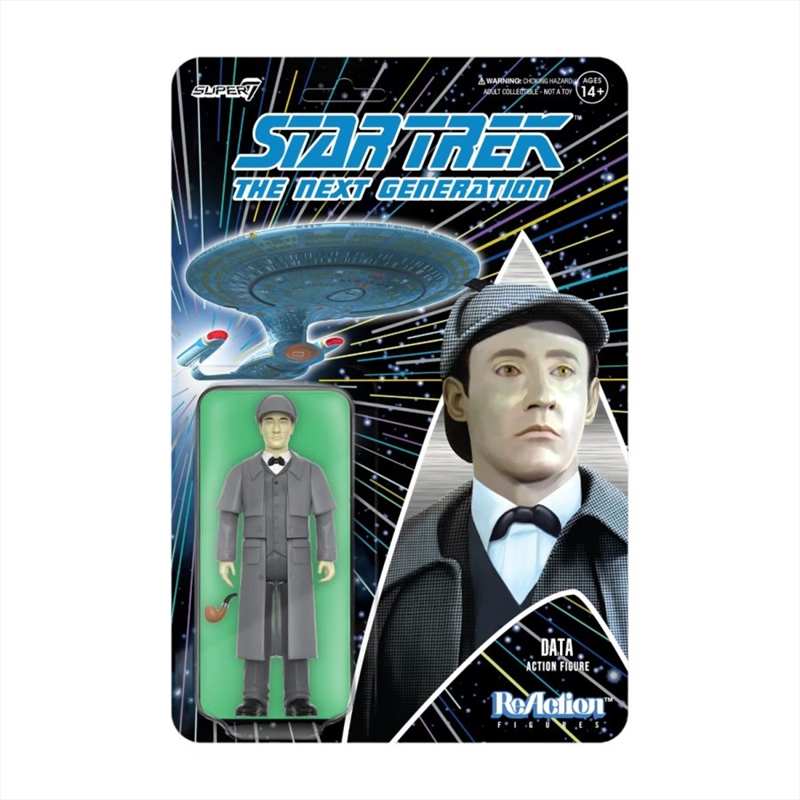 Star Trek: The Next Generation - Data (Holmes) ReAction 3.75" Action Figure/Product Detail/Figurines