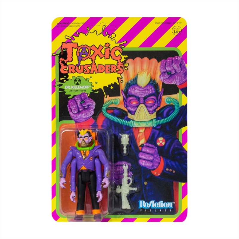 Toxic Crusaders - Dr. Killemoff ReAction 3.75" Action Figure/Product Detail/Figurines
