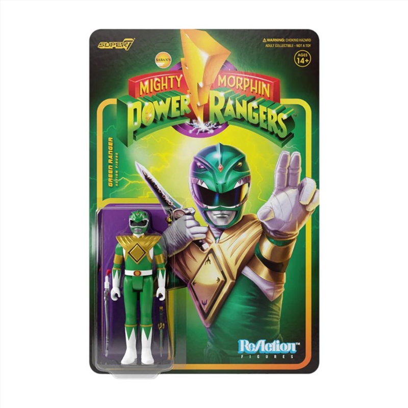 Power Rangers - Green Ranger ReAction 3.75" Action Figure/Product Detail/Figurines
