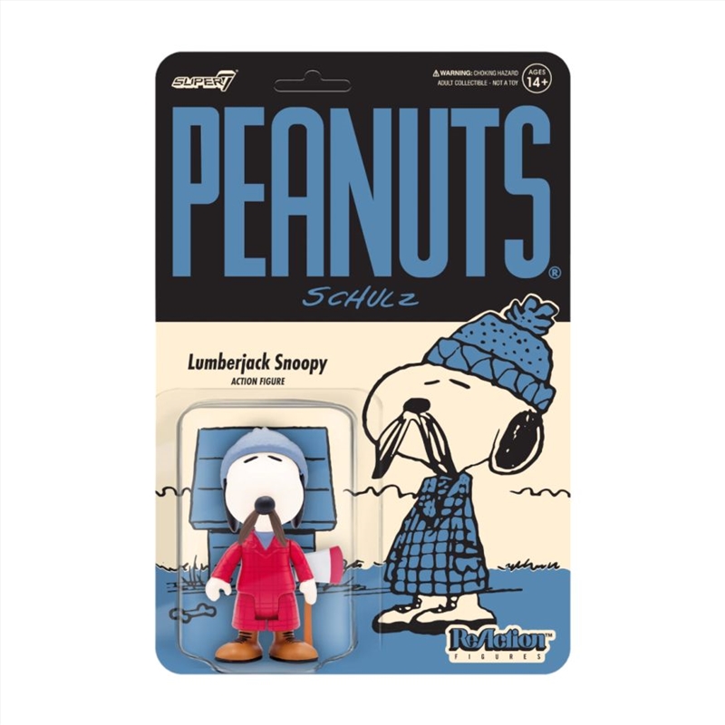 Peanuts - Lumberjack Snoopy ReAction 3.75" Action Figure/Product Detail/Figurines
