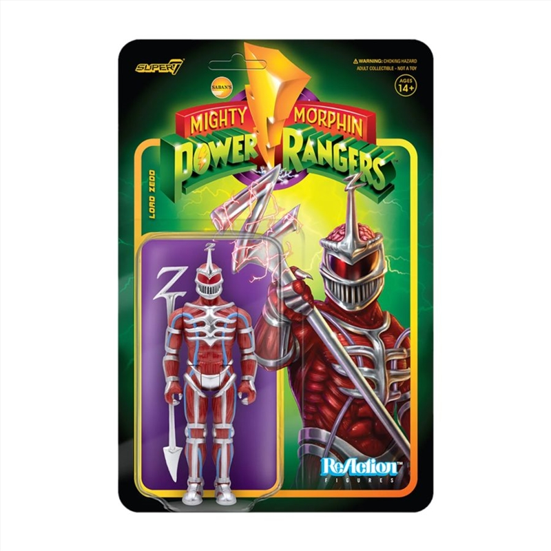 Power Rangers - Lord Zedd ReAction 3.75" Action Figure/Product Detail/Figurines