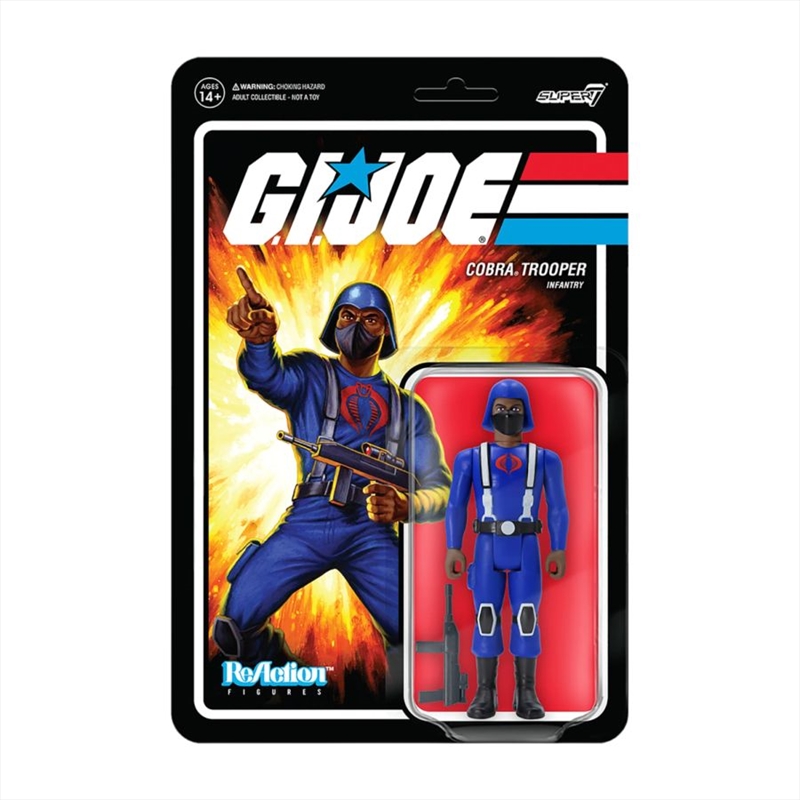 G.I. Joe - Cobra Trooper Y-Back ReAction 3.75" Action Figure/Product Detail/Figurines