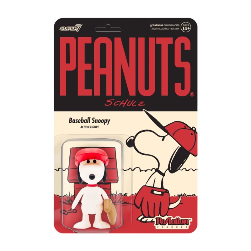 Peanuts - Baseball Snoopy ReAction 3.75" Action Figure/Product Detail/Figurines