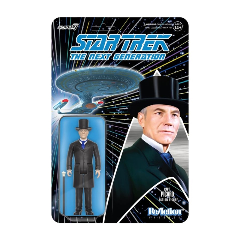 Star Trek: The Next Generation - Jean-Luc Picard (Elementary Dear Data) ReAction 3.75" Action Fi/Product Detail/Figurines