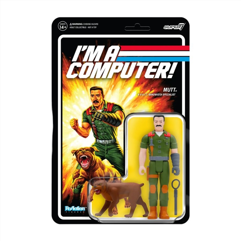 G.I. Joe - Mutt I'm a Computer! PSA ReAction 3.75" Action Figure/Product Detail/Figurines