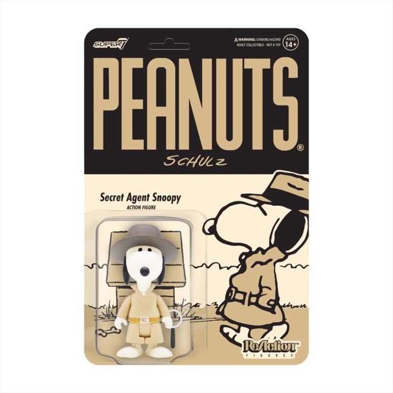 Peanuts - Secret Agent Snoopy ReAction 3.75" Action Figure/Product Detail/Figurines