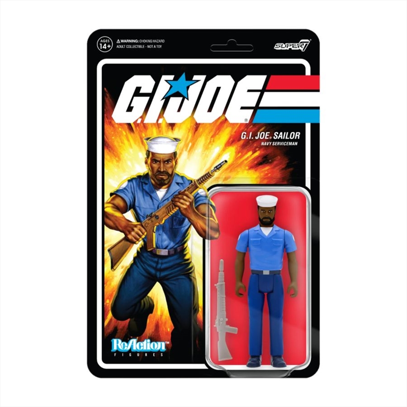 G.I. Joe - Navy Serviceman with Beard ReAction 3.75" Action Figure/Product Detail/Figurines
