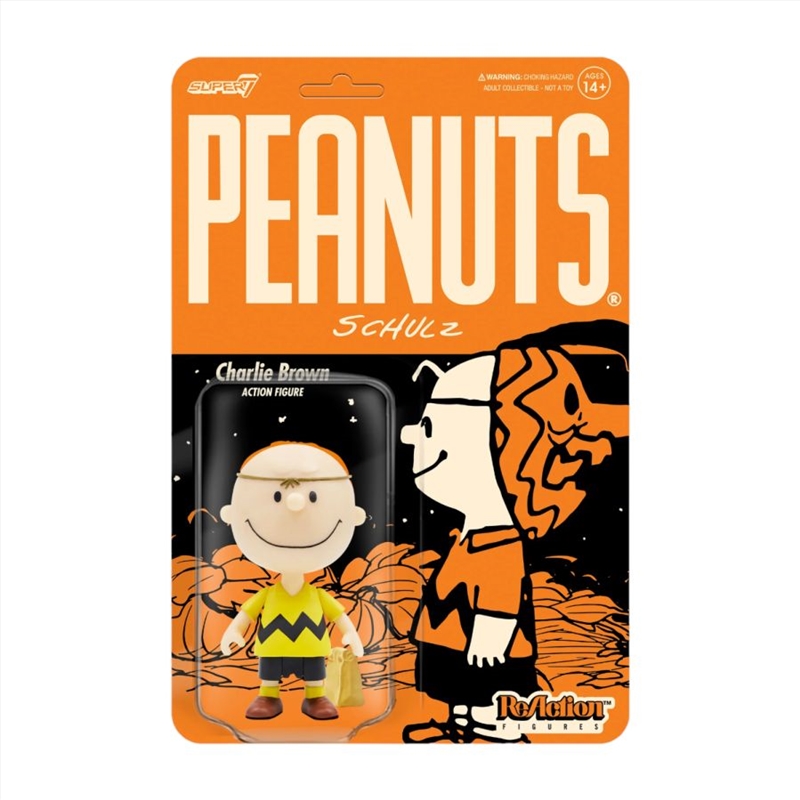 Peanuts - Charlie Brown with Halloween Mask ReAction 3.75" Action Figure/Product Detail/Figurines