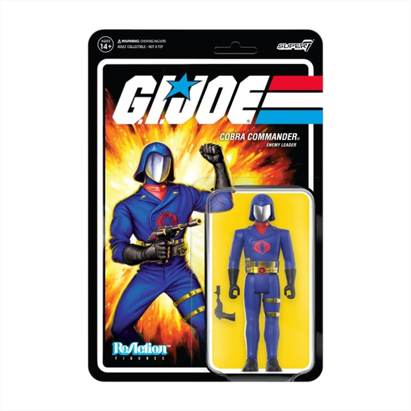 G.I. Joe - Cobra Commander (Toy Colors) ReAction 3.75" Action Figure/Product Detail/Figurines