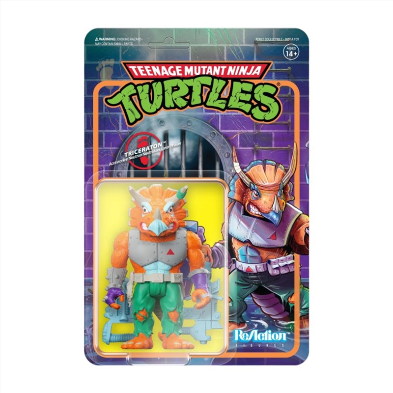 Teenage Mutant Ninja Turtles (TV'87) - Triceratron ReAction 3.75" Action Figure/Product Detail/Figurines