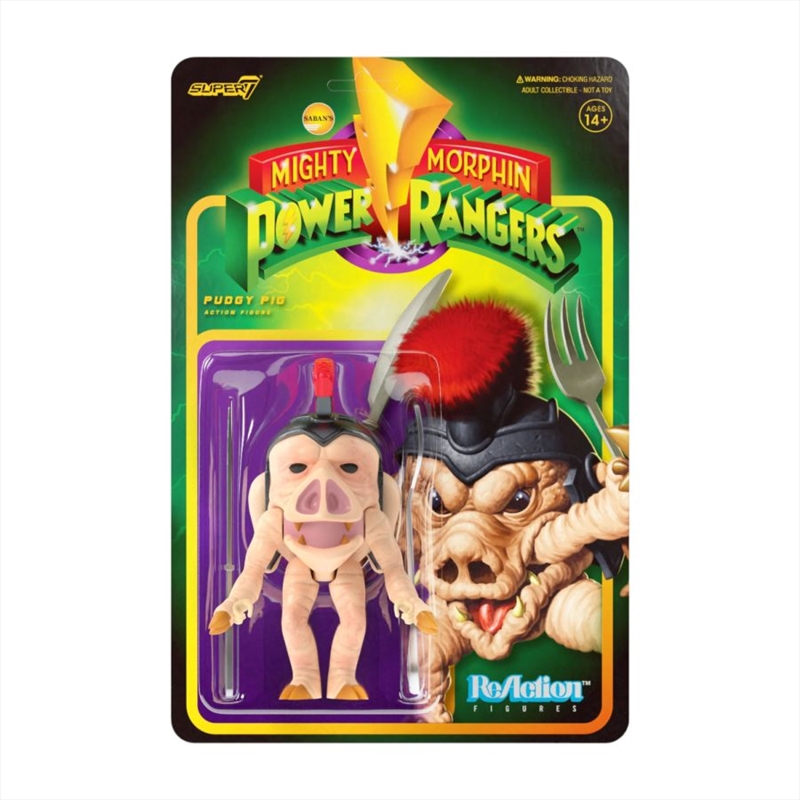 Power Rangers - Pudgy Pig ReAction 3.75" Action Figure/Product Detail/Figurines