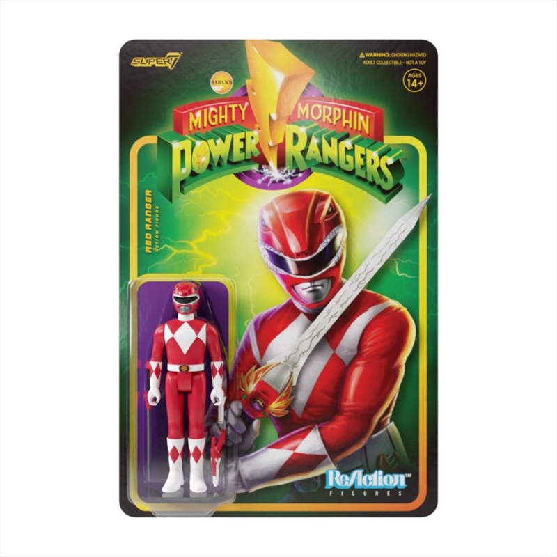 Power Rangers - Red Ranger ReAction 3.75" Action Figure/Product Detail/Figurines