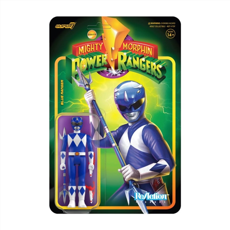 Power Rangers - Blue Ranger ReAction 3.75" Action Figure/Product Detail/Figurines