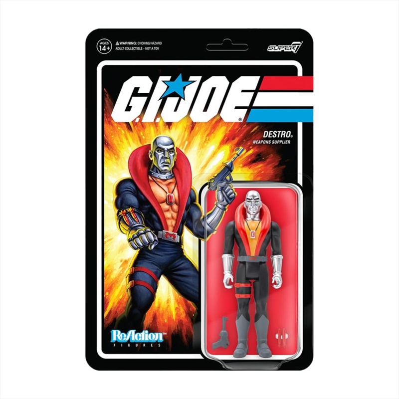 G.I. Joe - Destro ReAction 3.75" Action Figure/Product Detail/Figurines