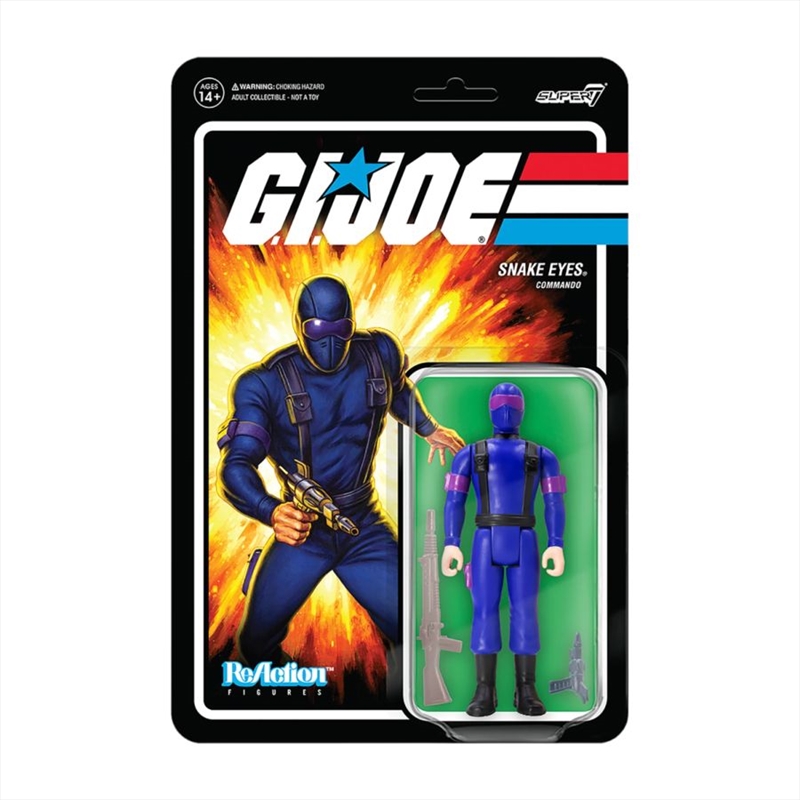 G.I. Joe - Snake Eyes ReAction 3.75" Action Figure/Product Detail/Figurines