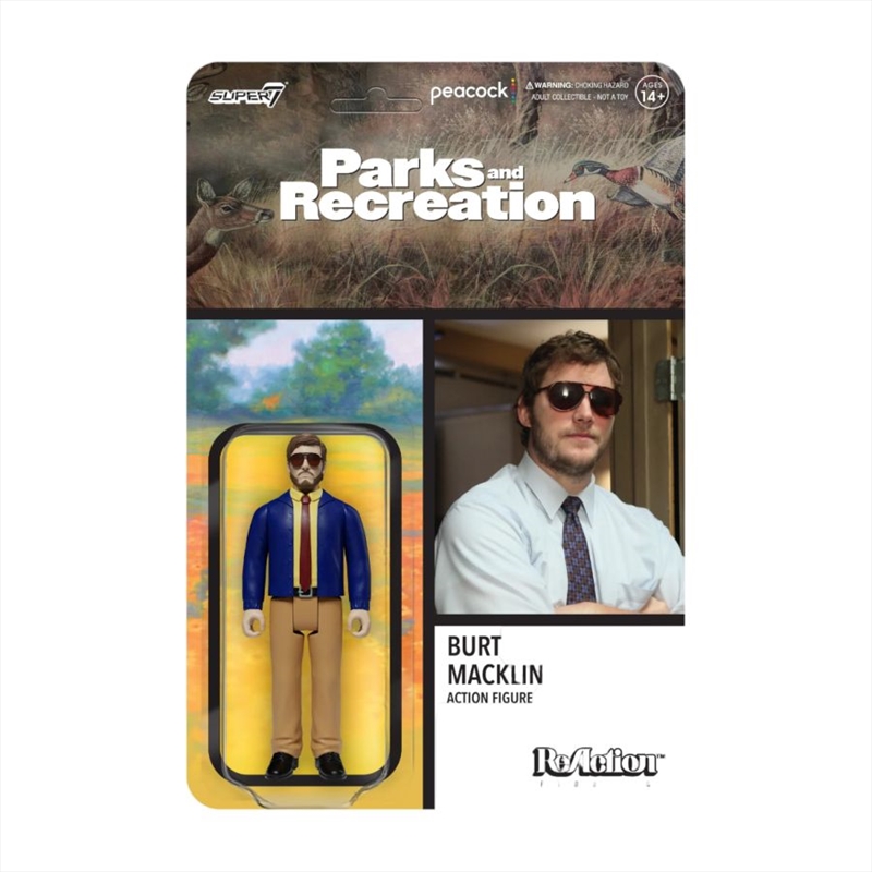 Parks and Recreation - Andy Dwyer as Burt Macklin ReAction 3.75" Action Figure/Product Detail/Figurines