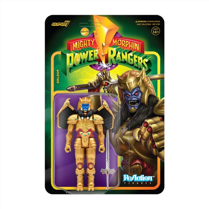 Power Rangers - Goldar ReAction 3.75" Action Figure/Product Detail/Figurines