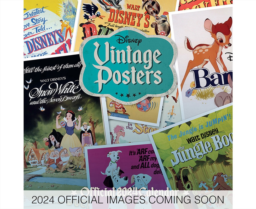Disney Vintage Posters 2024 Square Calendar/Product Detail/Calendars & Diaries
