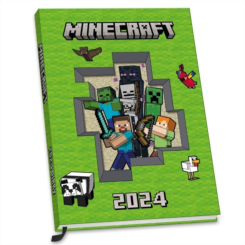 Minecraft 2024 A5 Diary/Product Detail/Calendars & Diaries