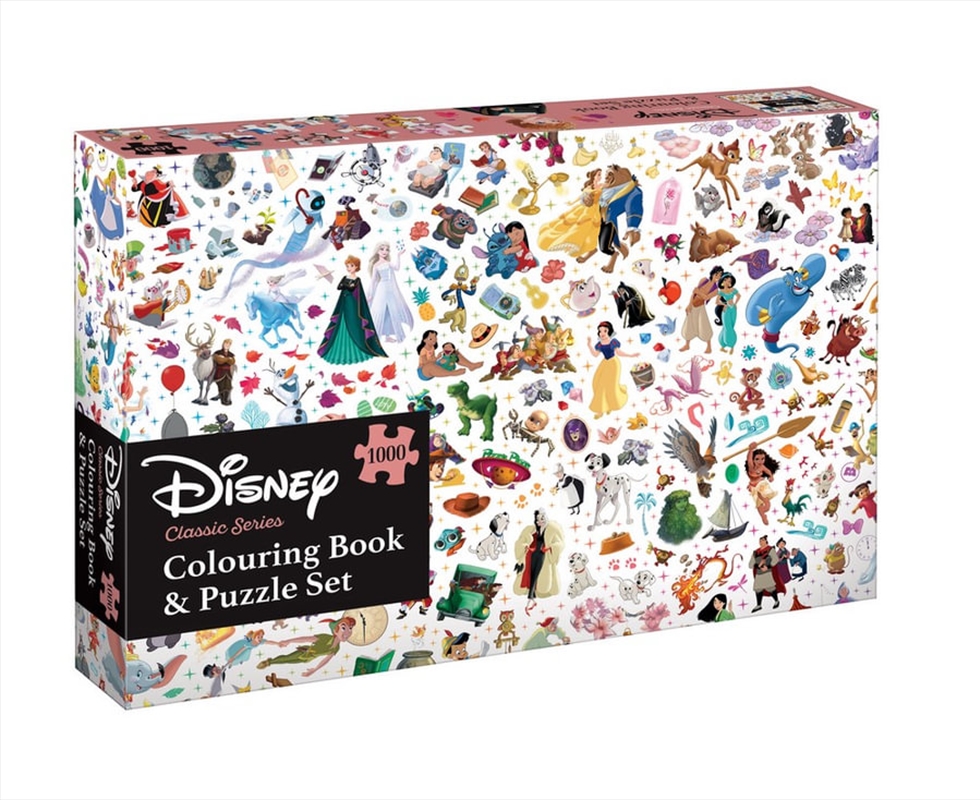 Disney Classic Series: Adult Colouring Book & Puzzle Set (1000 Pieces)/Product Detail/Kids Colouring