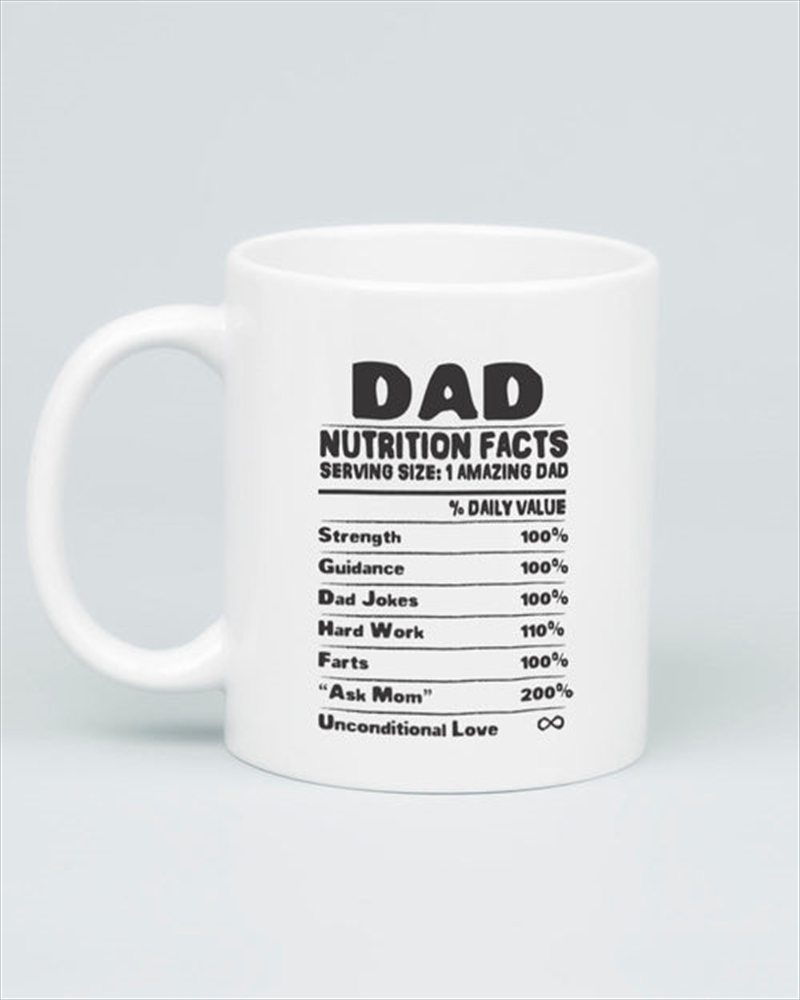 Dad Nutrition Facts Mug/Product Detail/Mugs