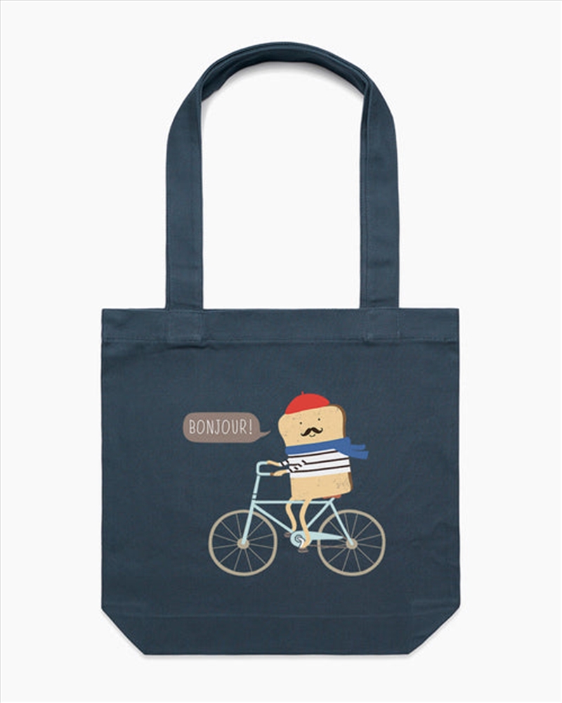 French Toast Tote Bag - Petrol Blue/Product Detail/Bags