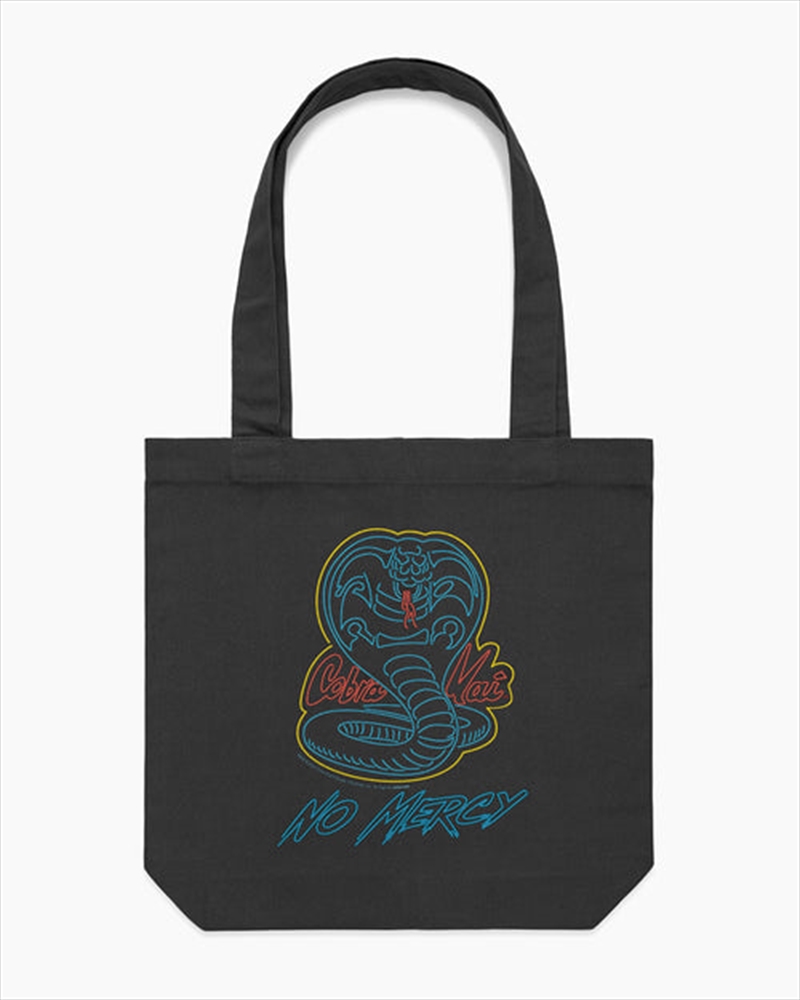 Cobra Kai No Mercy Neon Tote Bag - Black/Product Detail/Bags