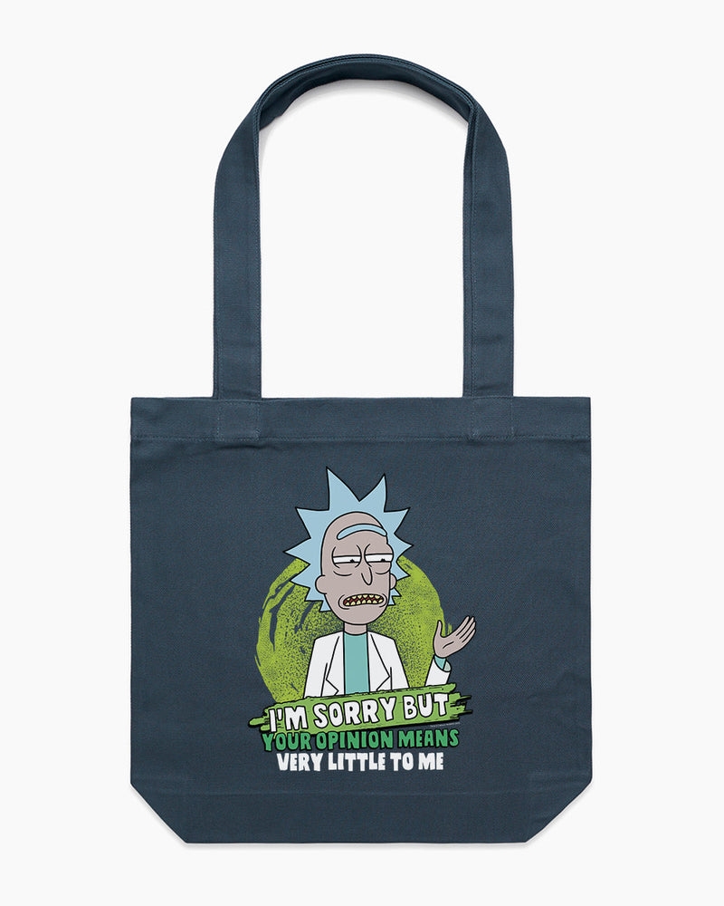 Your Opinion Means Very Little To Me Tote Bag - Petrol Blue/Product Detail/Bags